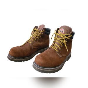 Brahma Men's Bravo Brown Suede Lace Up Work Boot Size 11EE